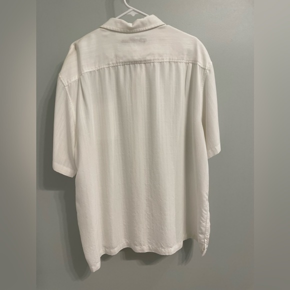 Men’s Caribbean Solid Short Sleeve Woven Camp Shirt Size XXL - Picture 2 of 8